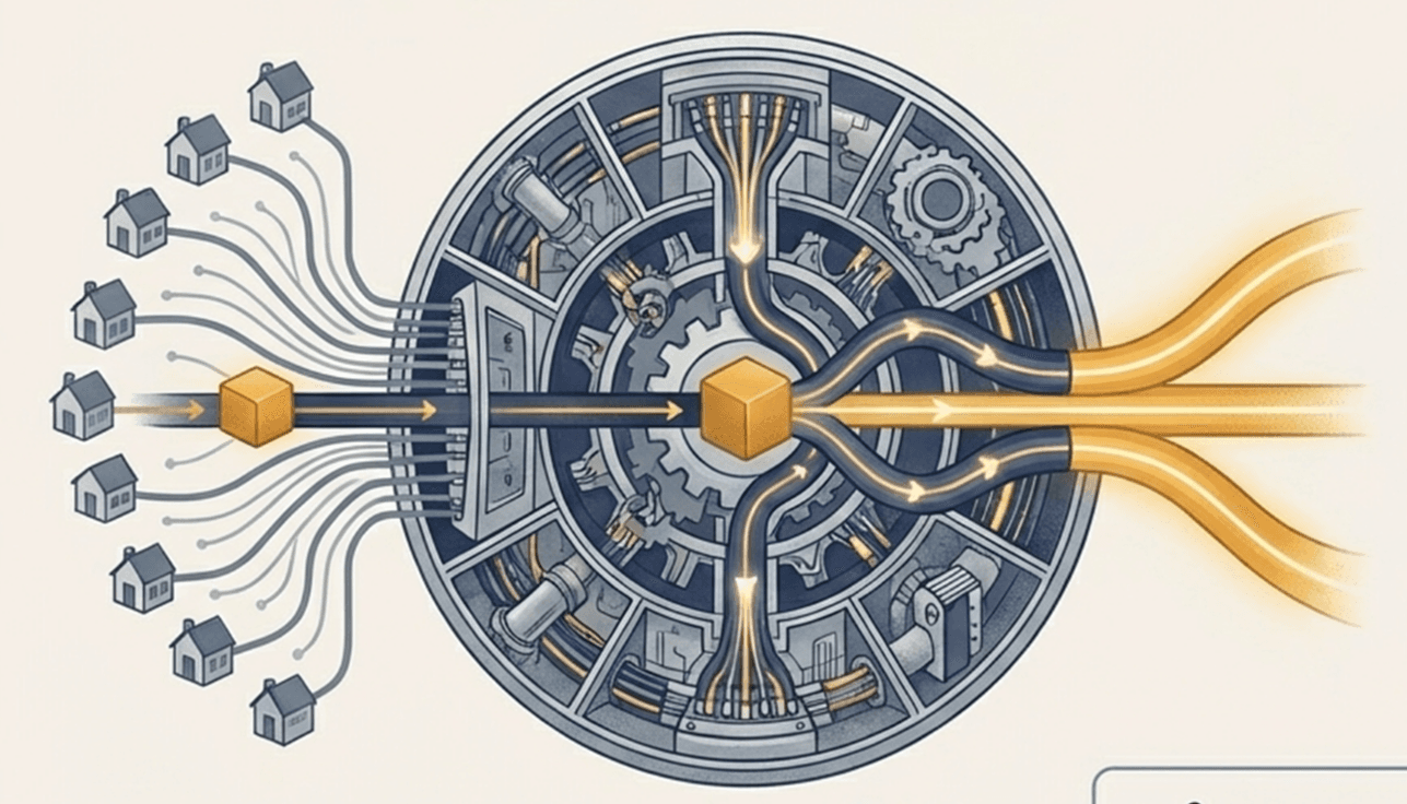 isp ทำหน้าที่รวบรวมข้อมูลก่อนส่งออก (last-mile)