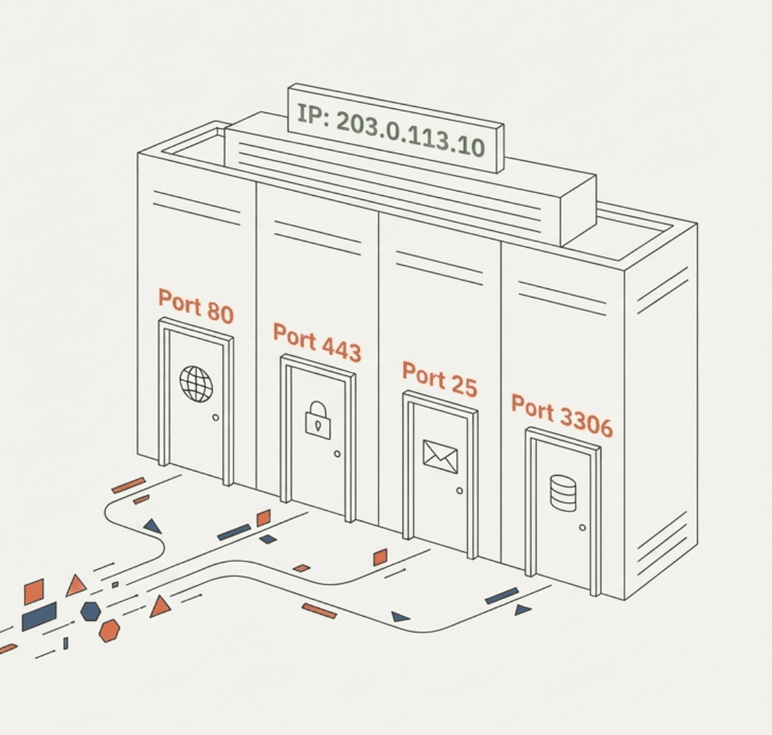 IP-Address-Port ทำงานร่วมกัน