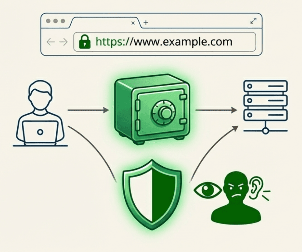 การใช้งาน HTTPS ใช้เป็นเครื่องมือป้องกัน