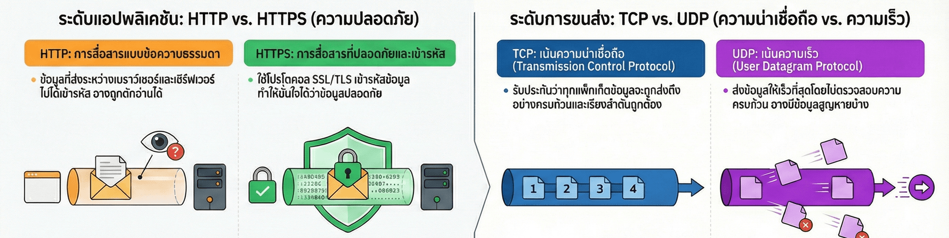 ภาพรวมของ tcp-udp-http-https