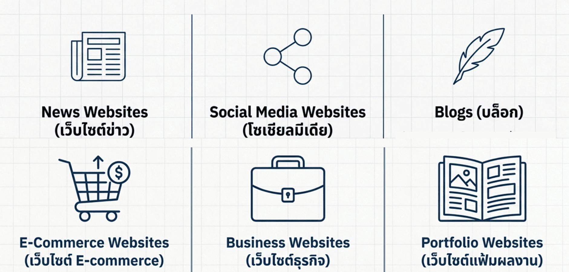 ชนิดของเว็บไซต์