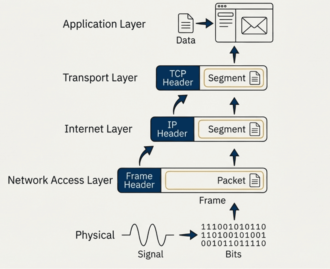 การแกะข้อมูล decapsulation
