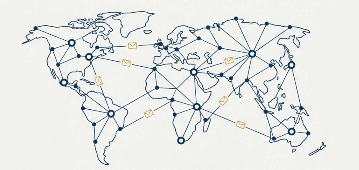 การเดินทางของเนื้อหาบน internet